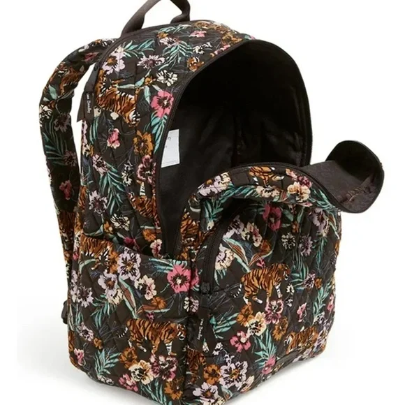 Vera Bradley Essential Backpack Bali Jungle Tiger NWT - Picture 2 of 12